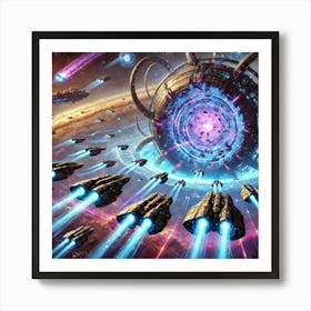 A Vivid Depiction Of The Hyperlink Gates Ability U Art Print