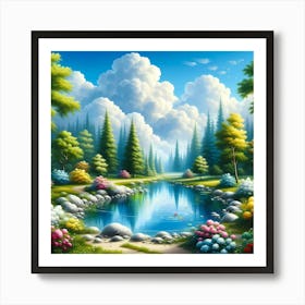 Landscape Painting 39 Art Print