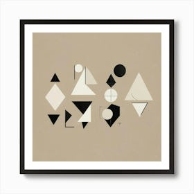 Abstract Geometric Shapes Wall Art 2 Art Print