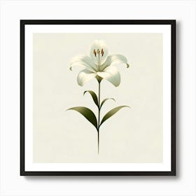 White Lily 2 Art Print