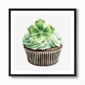 Clover Cupcake (9) Art Print