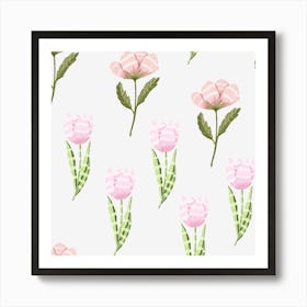 Charming pink blossoms Art Print