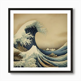 Great Wave Off Kanagawa 13 Art Print