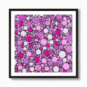 Magenta Heaven Square Art Print