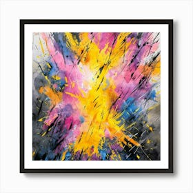 Explosion Of Colors Art Print