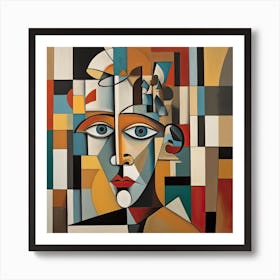 Abstract Portrait Of A Woman Art Print