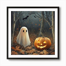 Ghost In The Woods Art Print