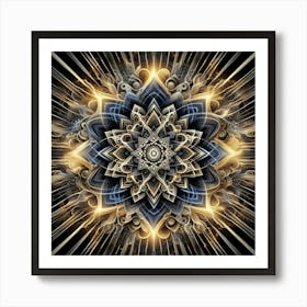 Abstract Mandala Art Print