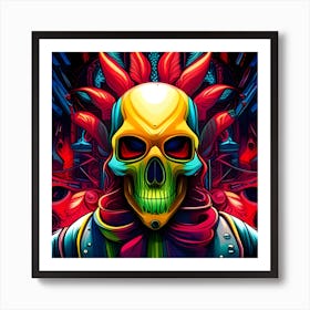 Skull Skull Skull Skull Skull Skull Skull Skull Skull Art Print