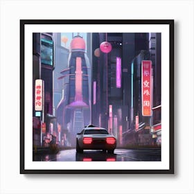 Futuristic Cityscape 25 Art Print