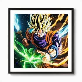 Dragon Ball Z Wallpaper 27 Art Print