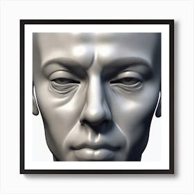 Face Of A Man 6 Art Print