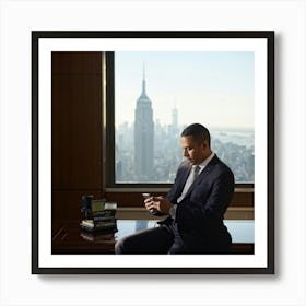 Portrait Of A Businessman 4 Art Print