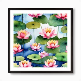 Water Lilies 6 Art Print