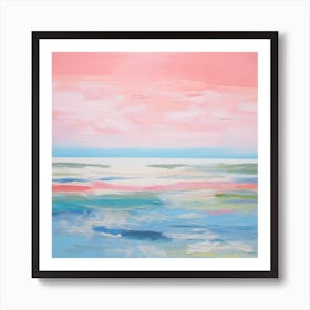 Sunset Over The Ocean 1 Art Print