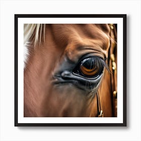 Eye Of A Horse 55 Art Print