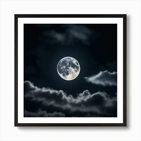 Full Moon  Art Print