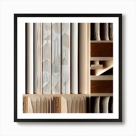 Collection Of Wood Panels Art Print