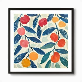 Summer Cherries Painting Matisse Style 6 Art Print