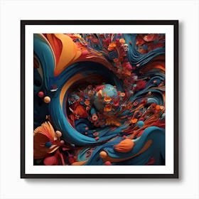 Abstract 3d Art Art Print