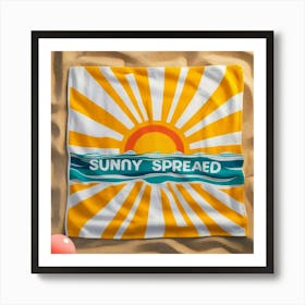 Towel design Sunny spread Art Print