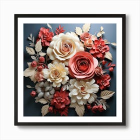 Paper Flowers Art Print