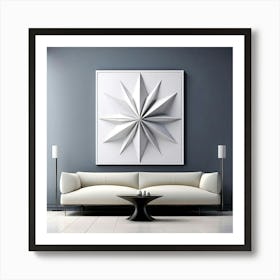 A Stunningly Elegant And Modern Artwork Featuring An Intricate Design Of Geometric Lines And Shapes Art Print