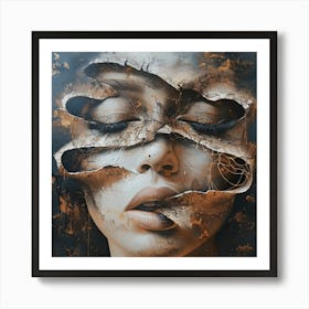 Social mask 1 Art Print