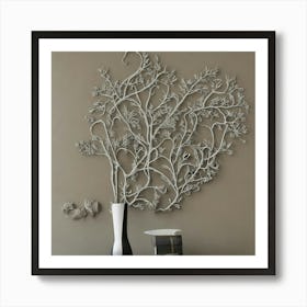 Tree On A Wall Art Print