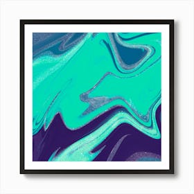 Abstract Green Painting Art Print