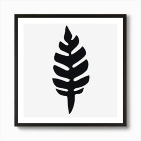 The Leaf Silhouette Art Print