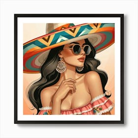 Mexican Girl Art Print