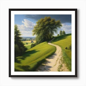 Path Through The Countryside Art Print