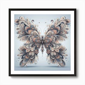 Symmetrical Butterfly Art 3 Art Print