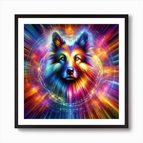 Shepherd Dog Spirit Art Print