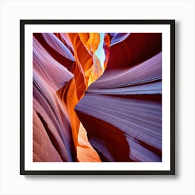 The walls of the canyon 9 Art Print