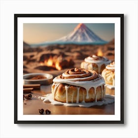 Cinnamon Roll hills Art Print