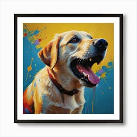 Labrador Retriever Playful Art Print