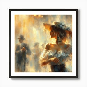 Dancer In The Rain 2 Art Print