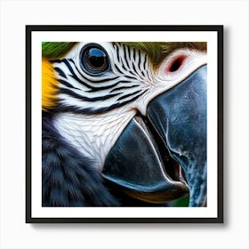 Vivid Gaze: Portrait of a Parrot 1 Art Print