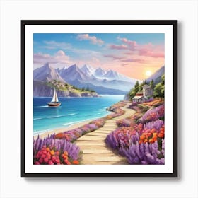 Path To The Sea 8 Art Print