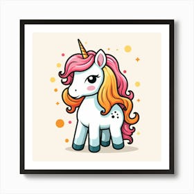 Cute Unicorn 821 Art Print