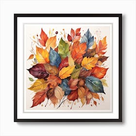 Autumn Leaves Print 1 Art Print