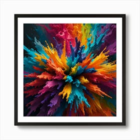 Colorful Explosion Art Print