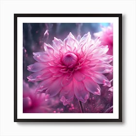 Dahlia Flower Art Print