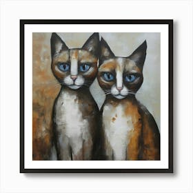 Cats 3 Art Print