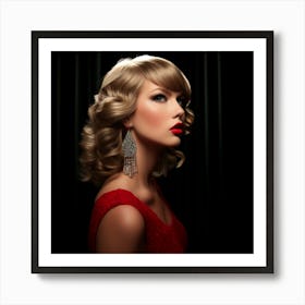 AI Taylor Swift 7 Art Print