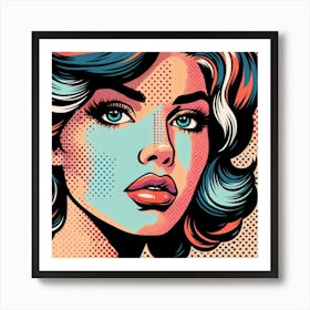 Pop Portrait Of A Woman 1 Art Print