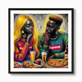 Supreme Pizza 7 Art Print