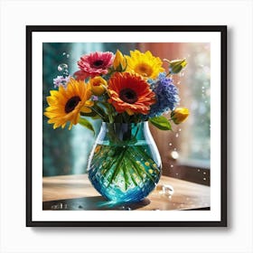 Vase Of Flowers 4 Art Print